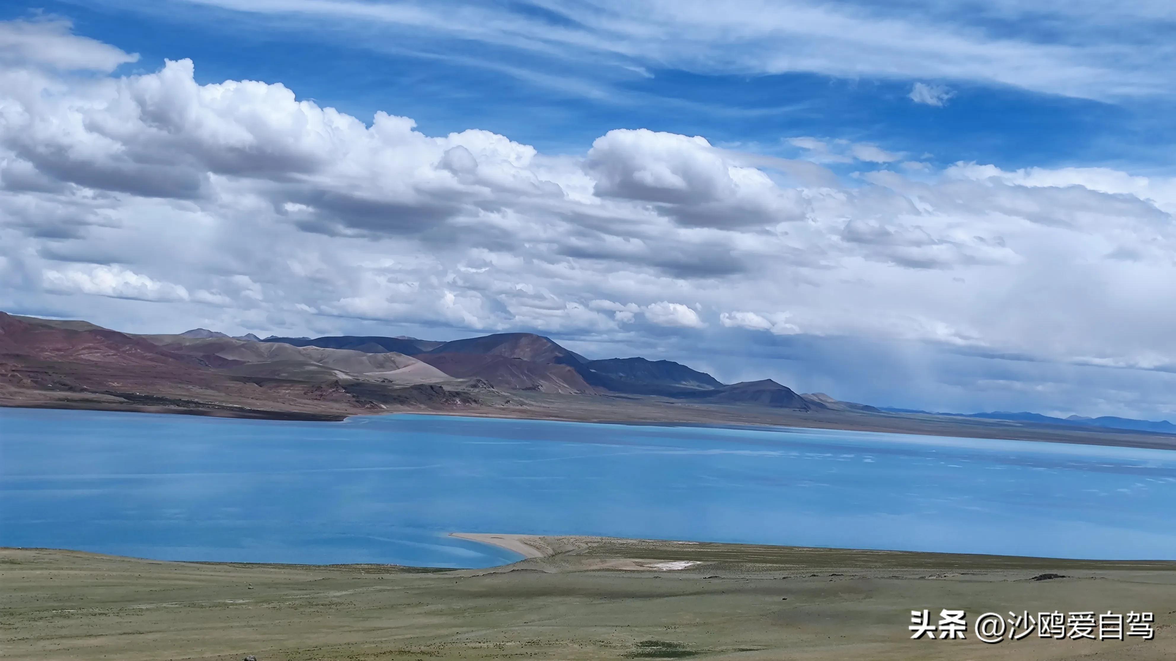 自驾四进*藏西***疆新**第12天:人在囧途:当惹雍措圣湖边陷车,轮胎鼓包