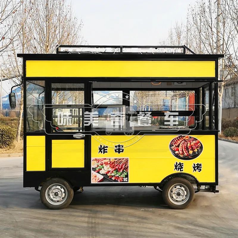 电动餐车自动小吃车,电动小吃车餐车摆摊