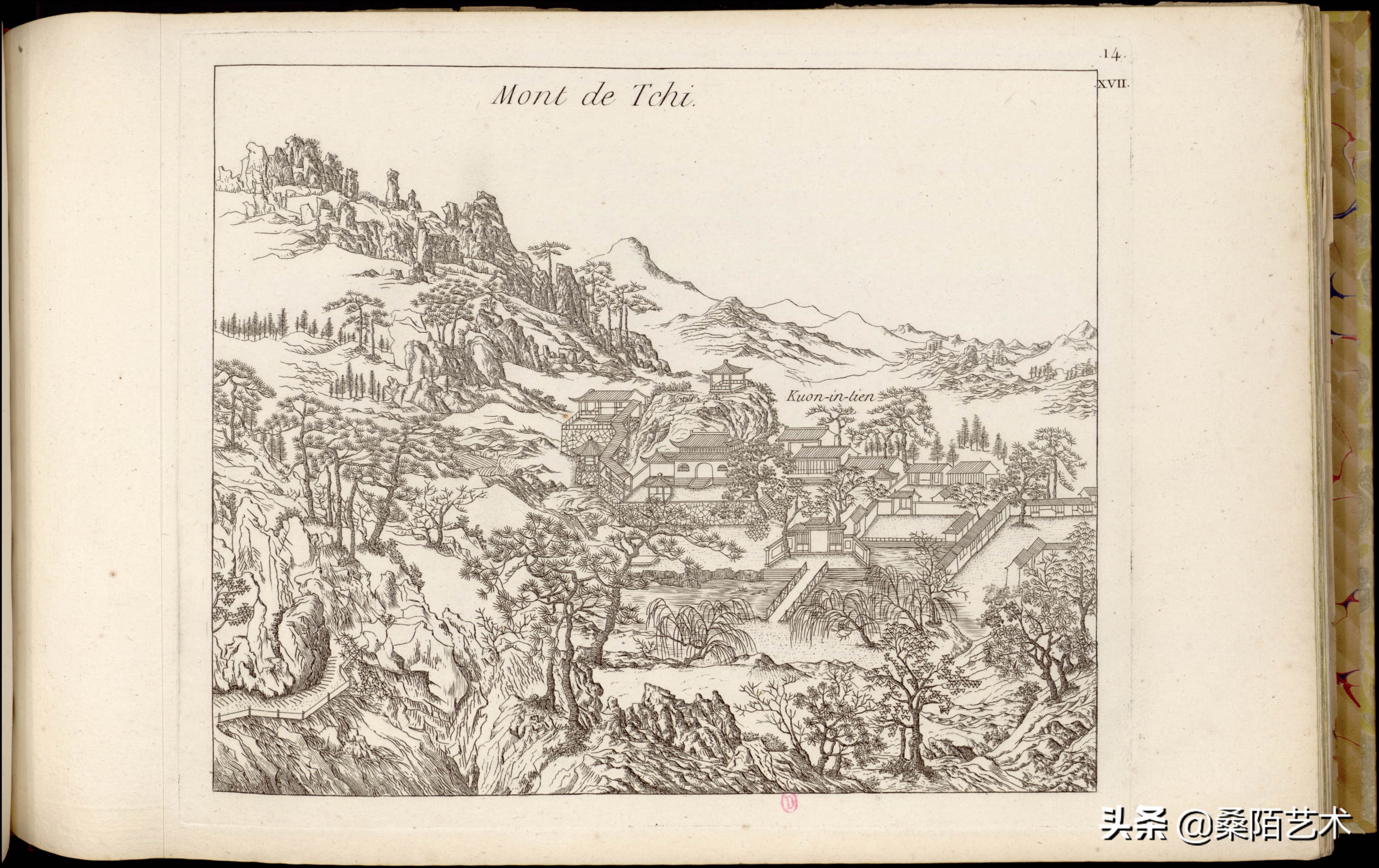 中国古典园林铜版画图片,1788年绘制的97幅中国园林铜版画