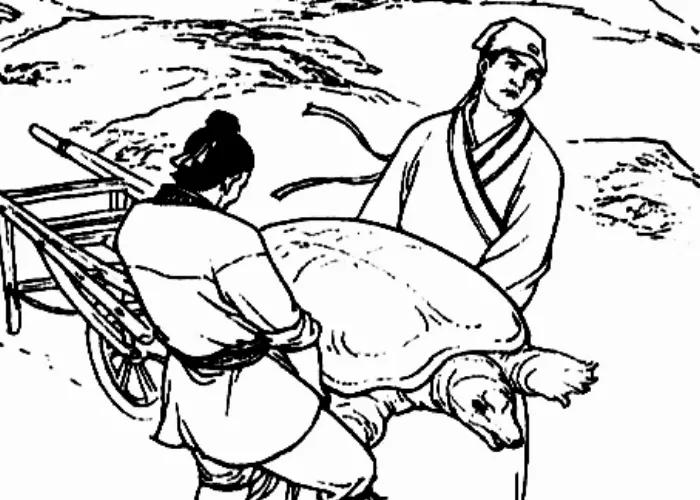 神话故事：女子投河自尽，老龟出手相救，老龟说：你丈夫还活着
