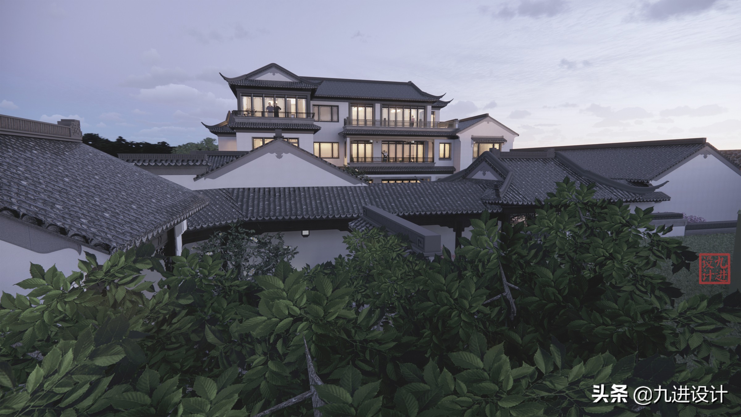 中式建筑以院为中心,中式院子诗意的生活场景