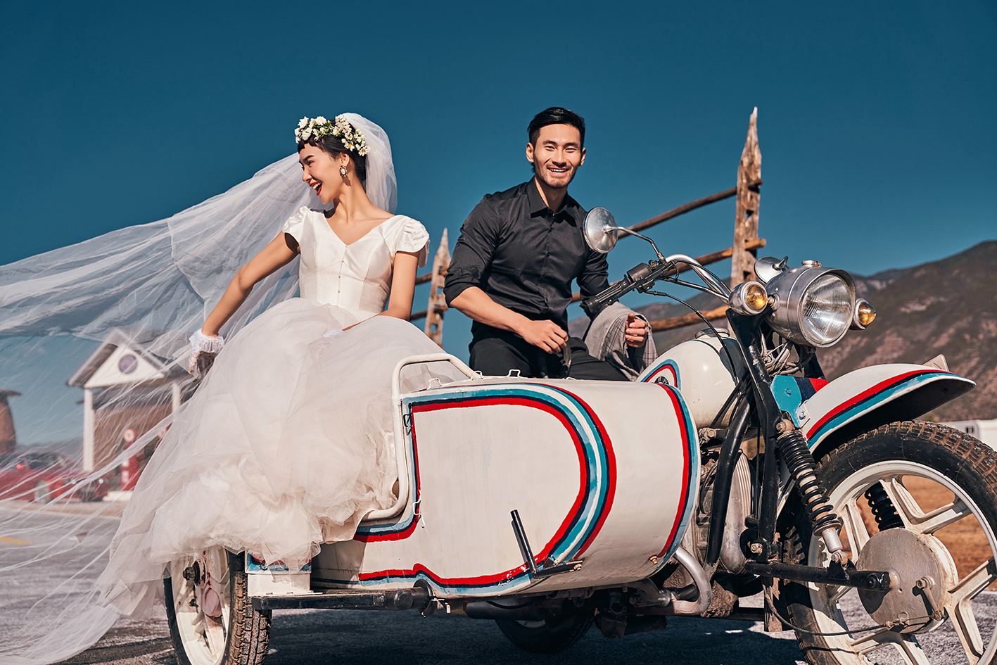 婚纱照姿势大全教程,婚纱照常用姿势