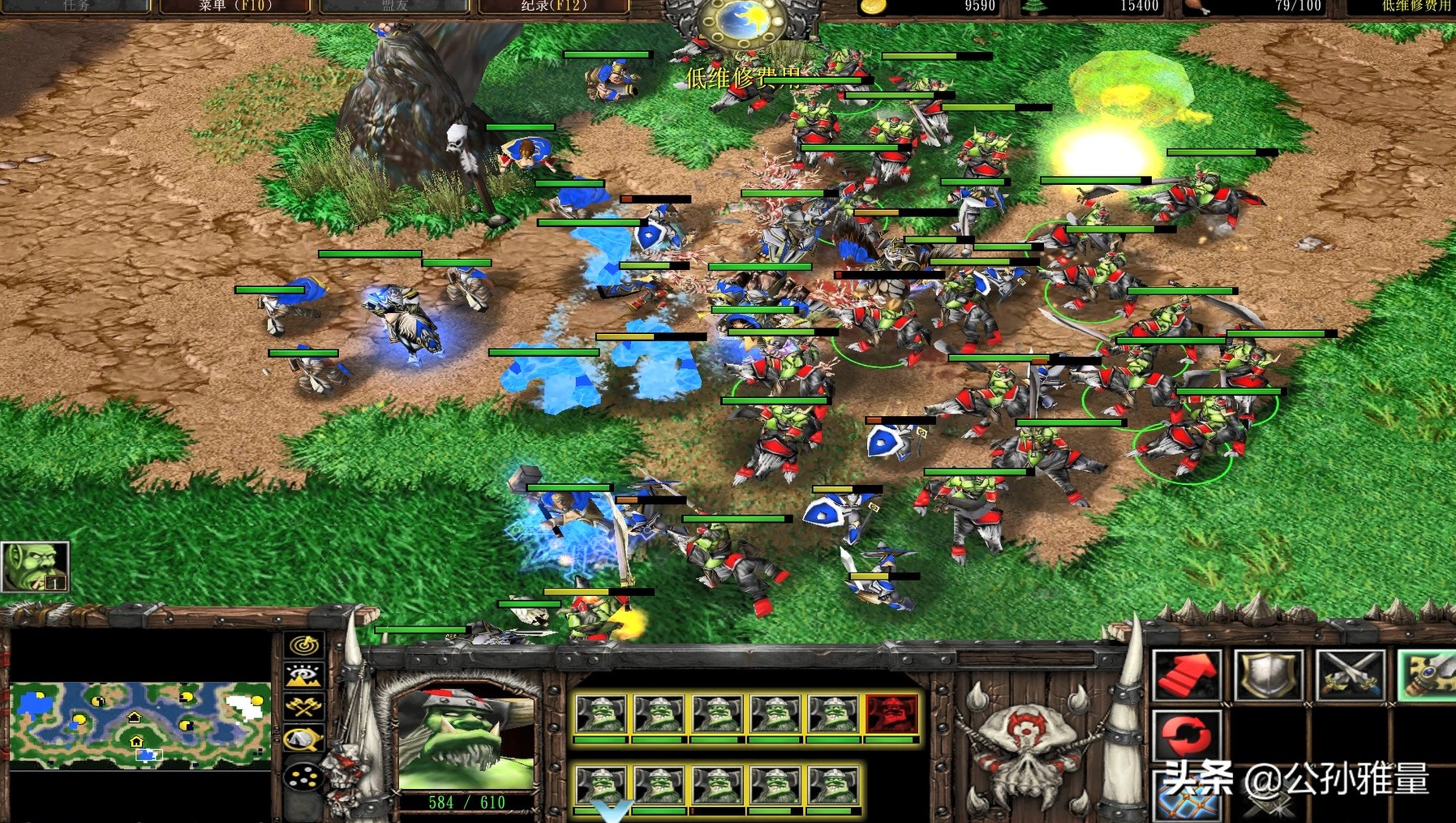 魔兽争霸3令人发狂的人机地图,令人发狂的电脑人族100人口怎么打