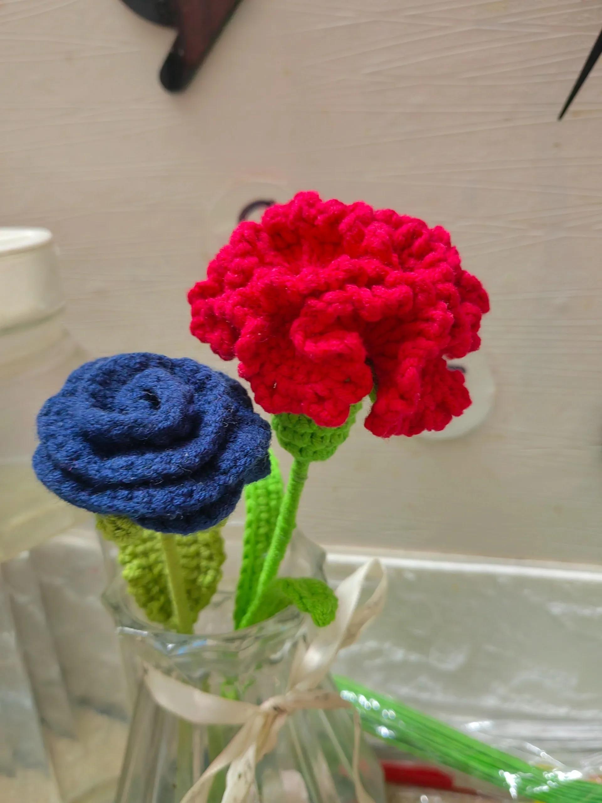 母亲节手工编织儿童花,母亲节简单的花花手工