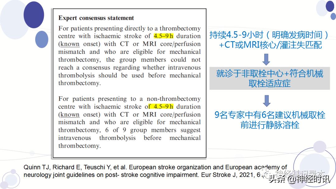 关于急性缺血性卒中静脉溶栓决策的若干问题