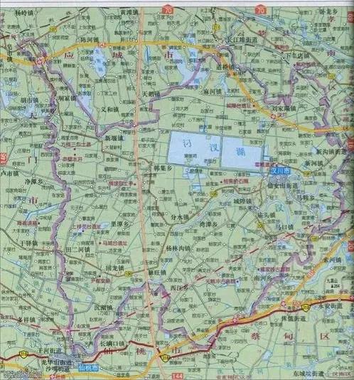 河床地貌类型,汉川市地形地貌图