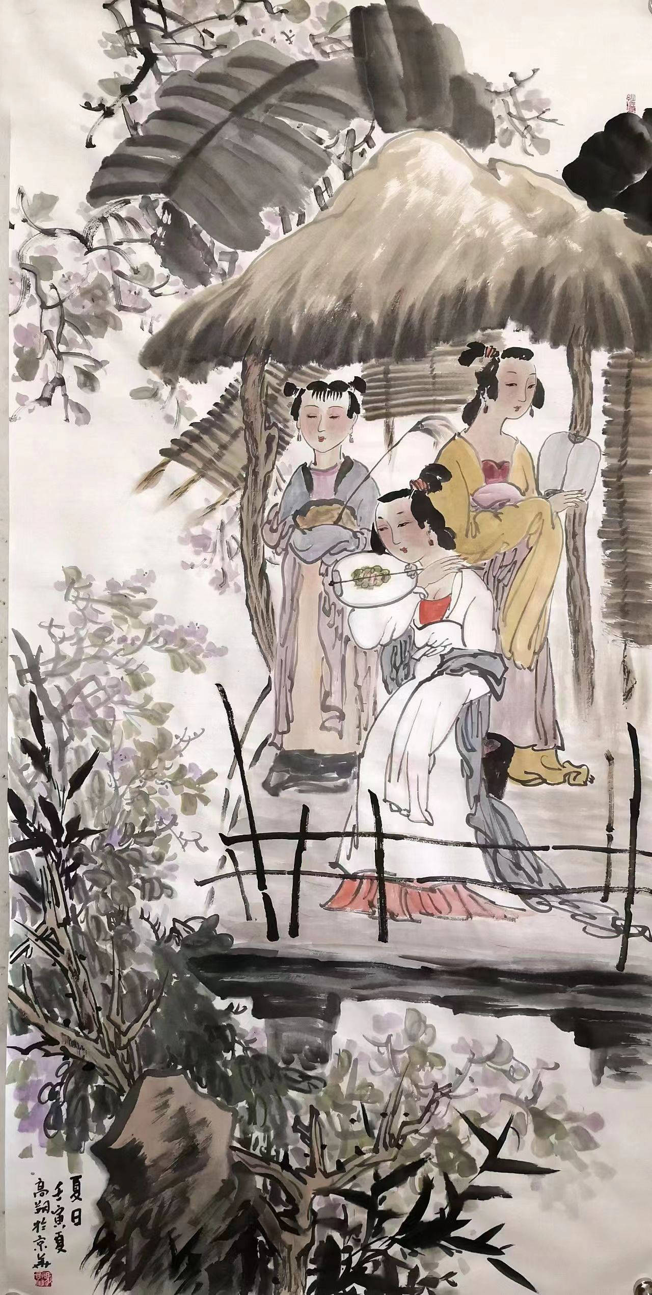 艺术家冯高翔《孔子行教图》以壹佰贰拾伍万元落槌！