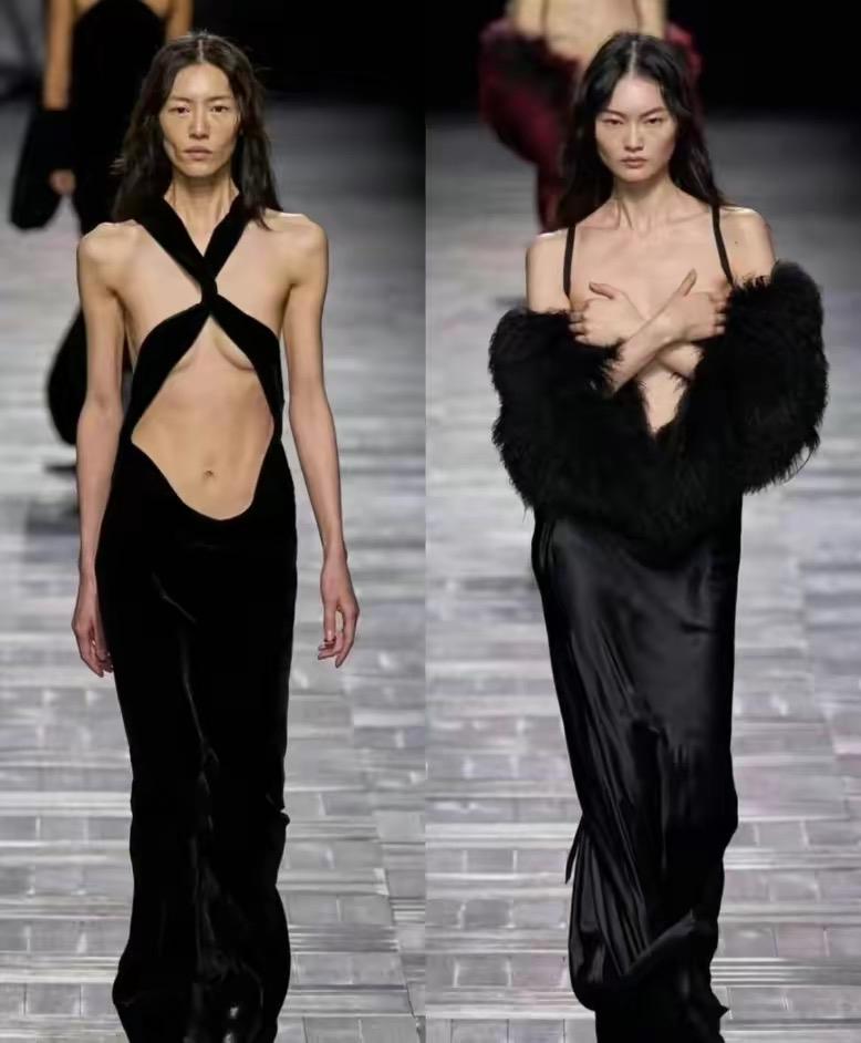 巴黎时装秀中国女模,巴黎时装秀女模西装