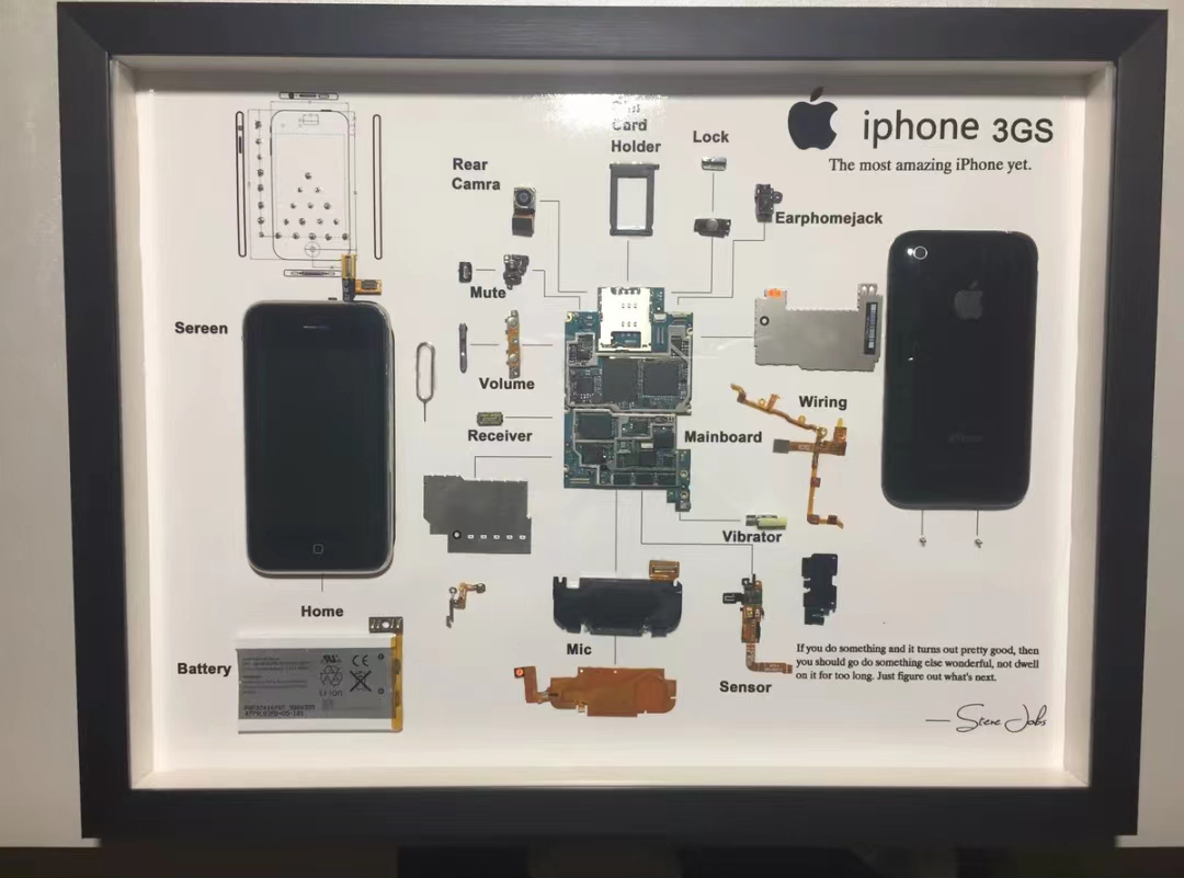 苹果废旧手机拆解,把旧iphone拆出来