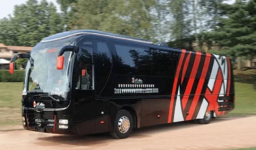 世界足球俱乐部大巴车,五大联赛球队大巴