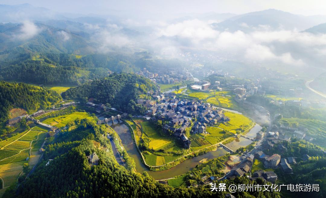 盛夏的风吹过茶园，穿过侗寨，在风情三江留恋不走~