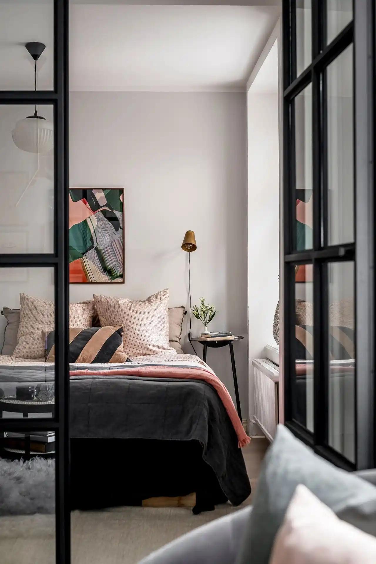 玻璃墙做什么隔断好看,家装玻璃隔断采光墙效果图