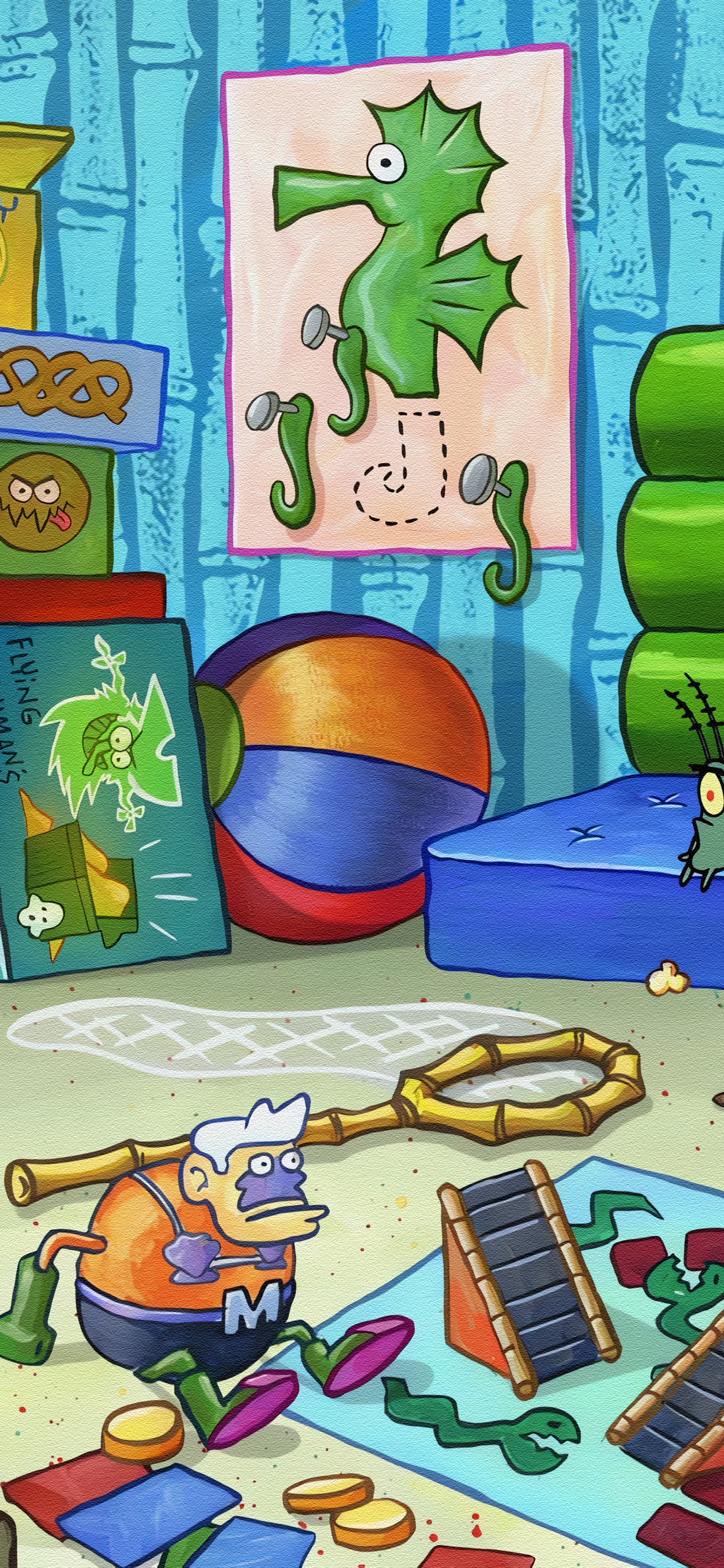 海绵宝宝蜡笔小新壁纸,海绵宝宝海军大将壁纸