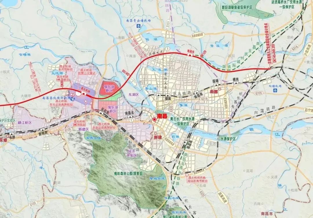 江西铁路最新规划线路图,江西省最新铁路消息