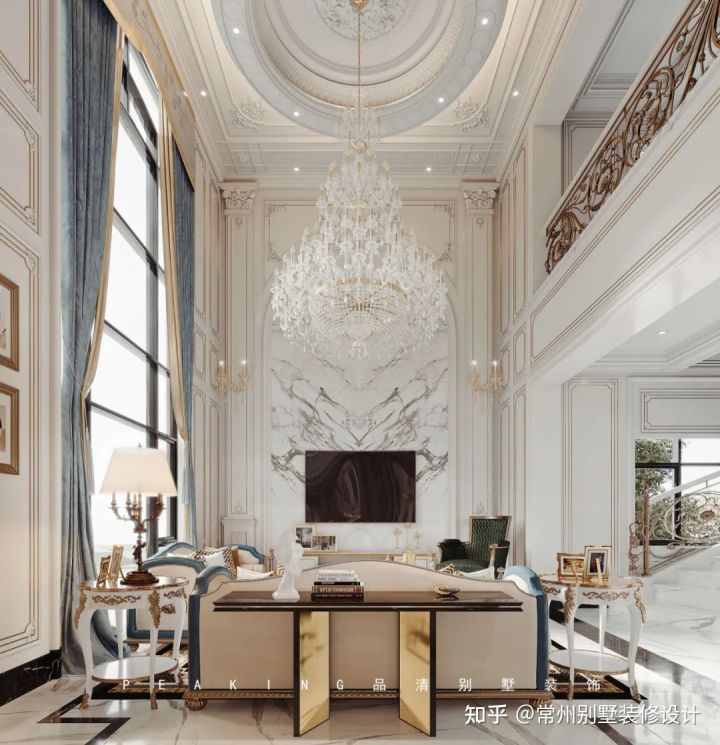 常州中式别墅装修风格设计案例,常州500平别墅装修