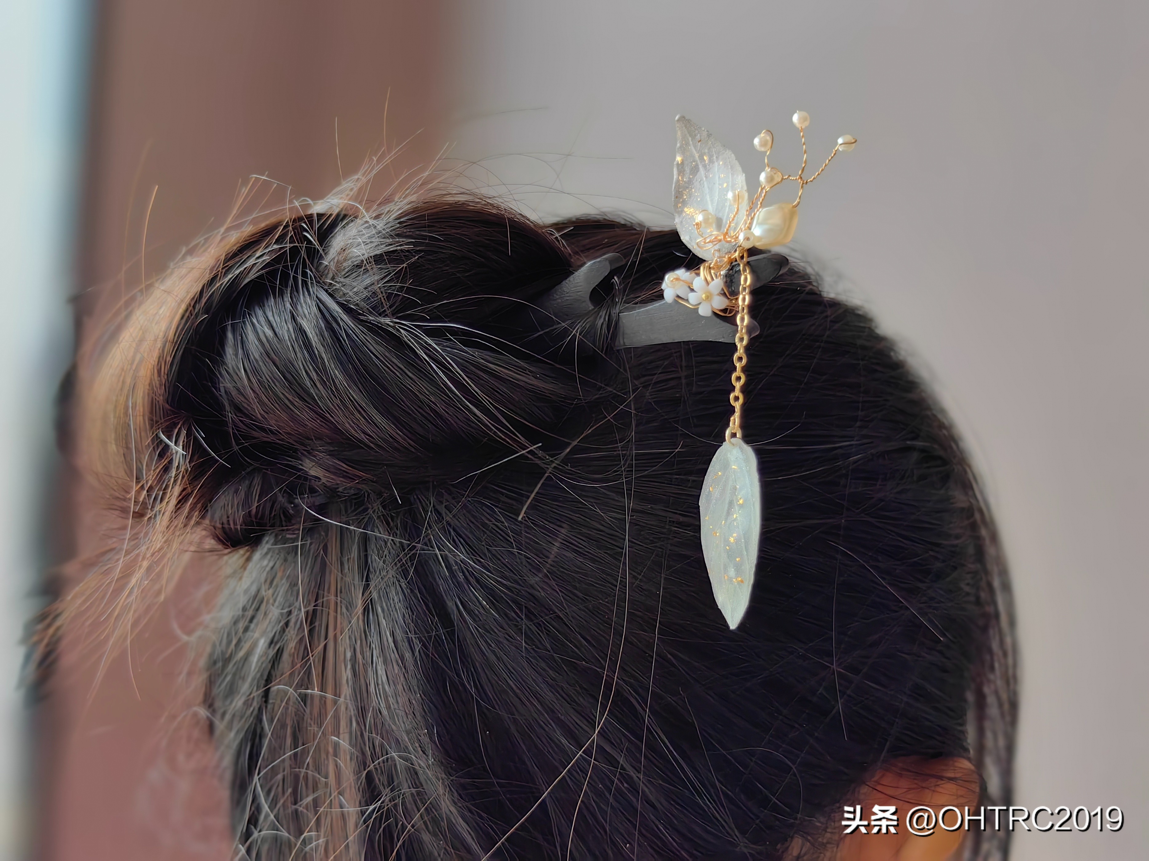 戴步摇发簪教程,民族风发簪步摇