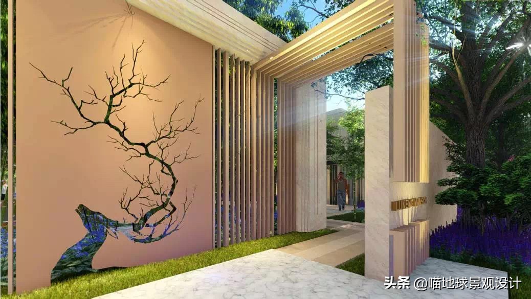 60平方别墅庭院效果图大全,60款优秀的别墅庭院创意背景景墙