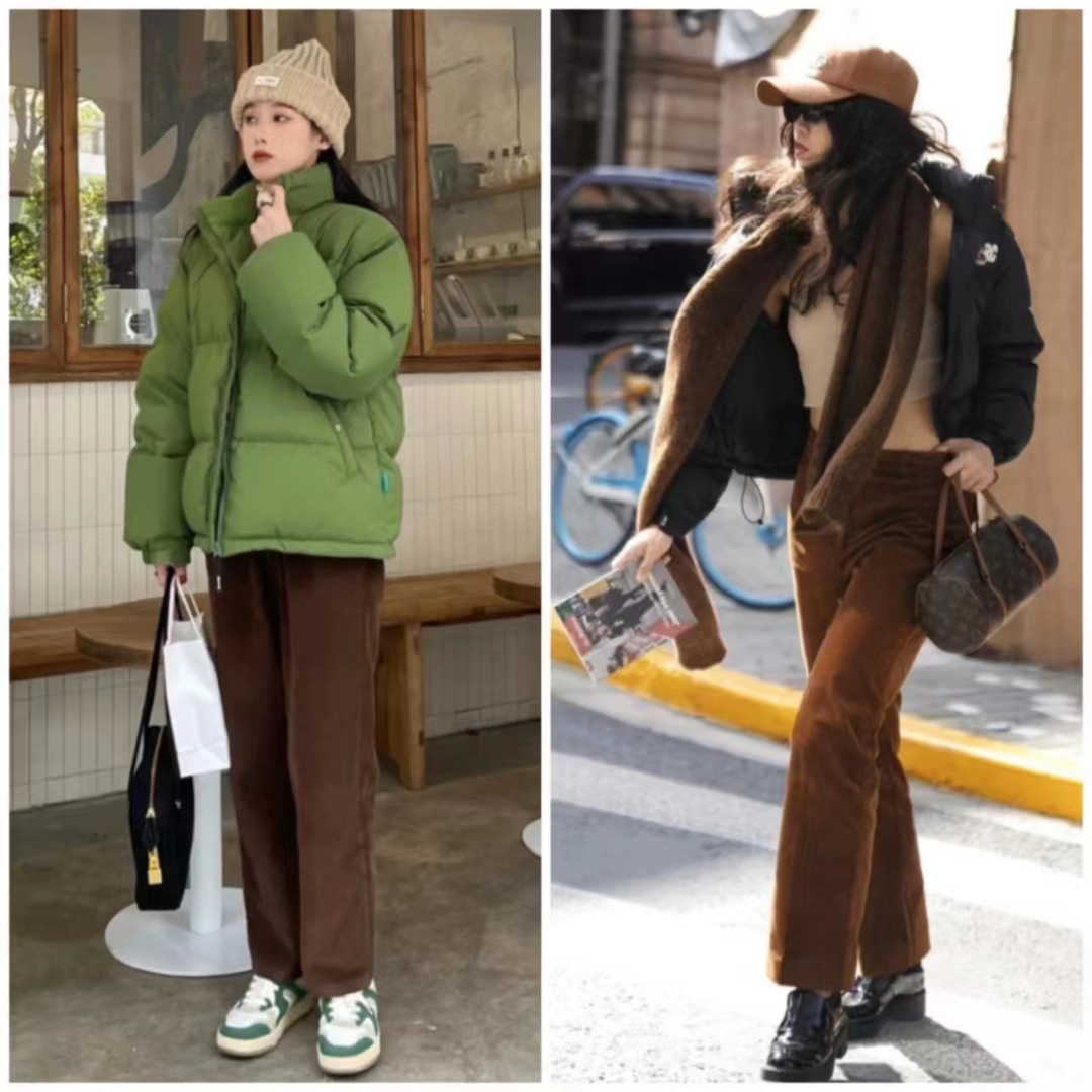羽绒服搭配什么裤子女孩,女羽绒服和裤子配什么鞋子好看