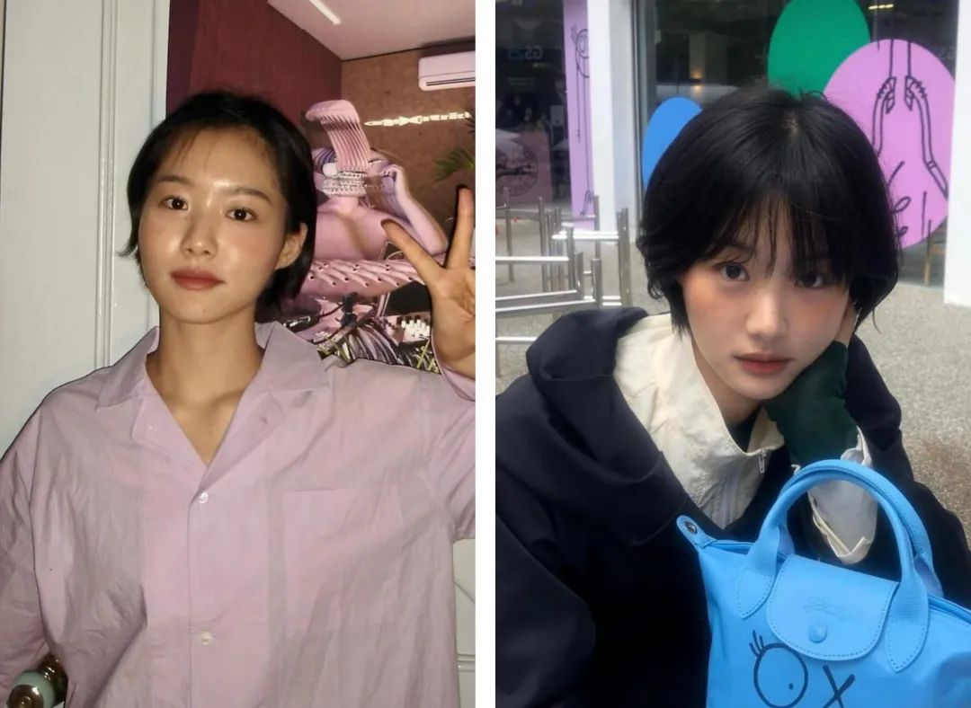 2021减龄最火发型齐刘海,减龄短发18岁