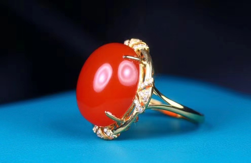 南红顶级戒面,南红戒面价值一览表