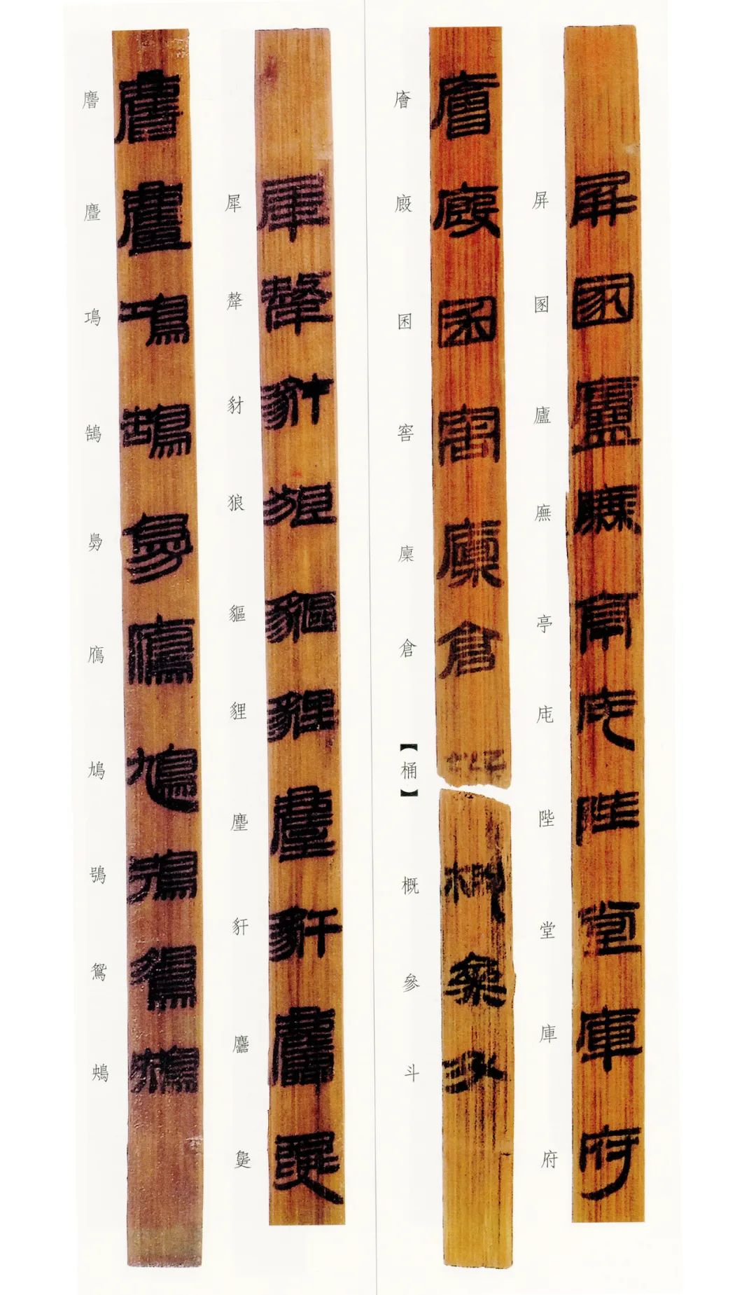 西汉竹书,西汉竹简草隶书法作品