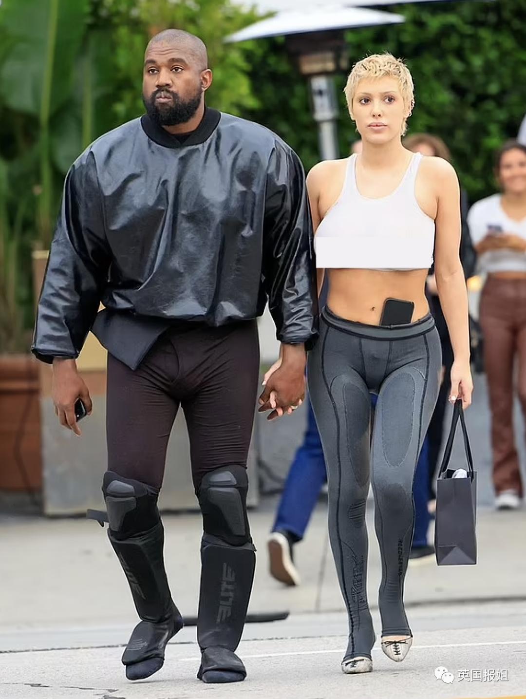 侃爷妻子bianca怪异穿搭,侃爷妻子黑色蚕蛹装