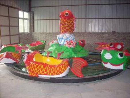 鲤鱼跳龙门夏季游乐设备创业赚钱好项目儿童8臂鲤鱼跳龙门游艺