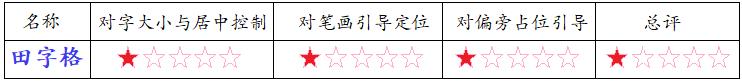 习字格和田字格区别,习字格是什么