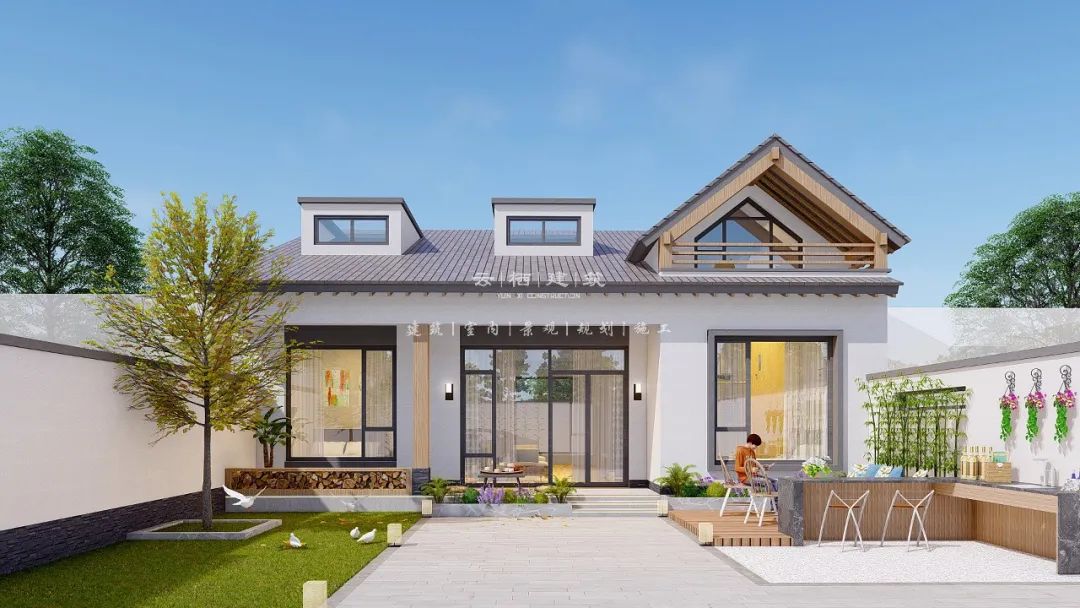 120平2层半最新别墅设计,80-90平自建小户型别墅轻奢设计