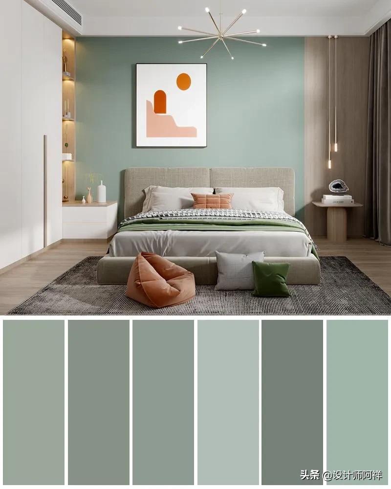 墙布柜子颜色配色表大全,墙布30平方装修效果