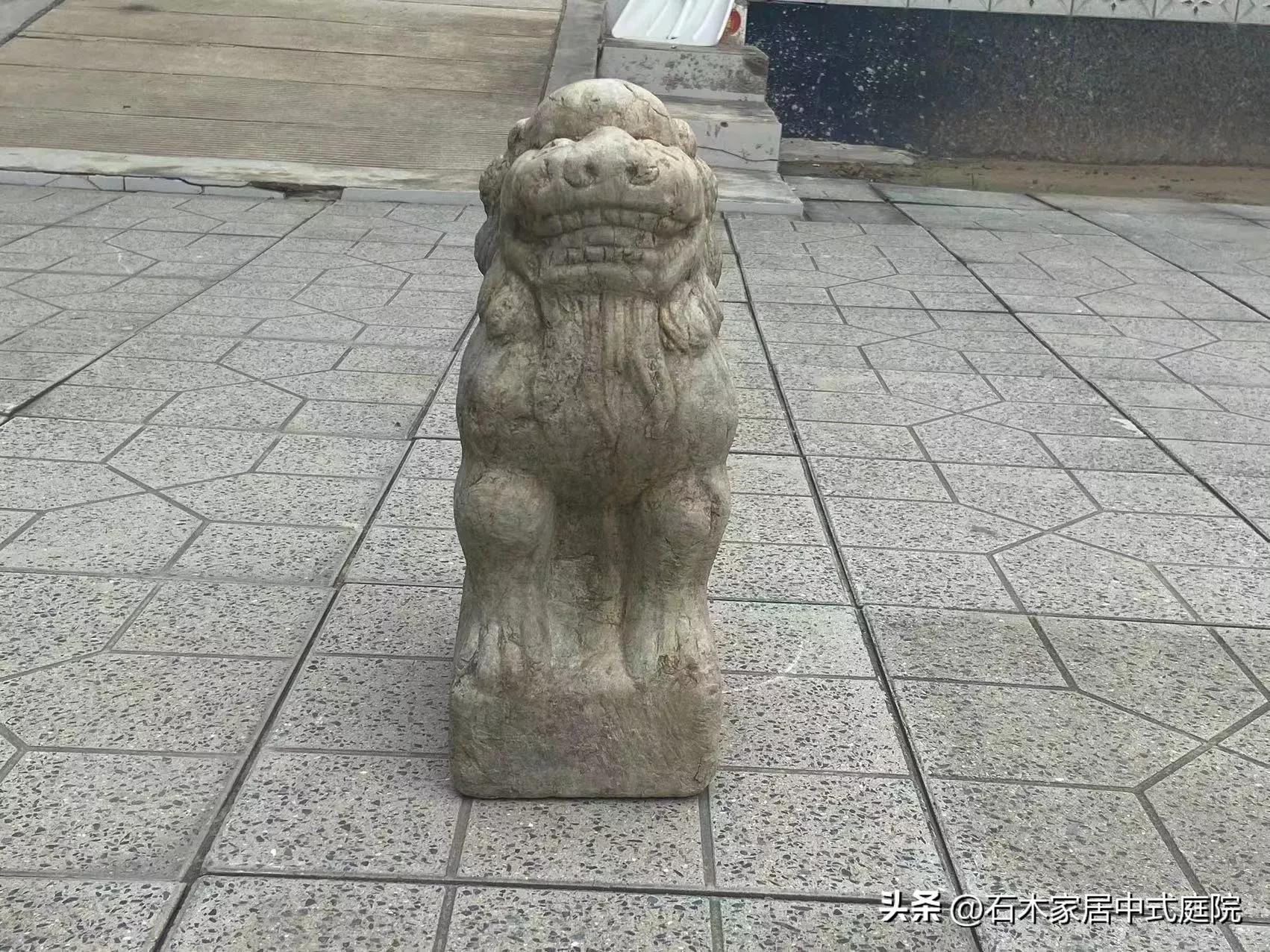 石狮子嘴里为什么放石球,石狮子价格表