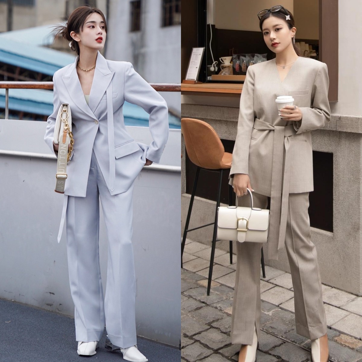 上班穿搭西装裤配什么鞋,上班穿的西装修身款