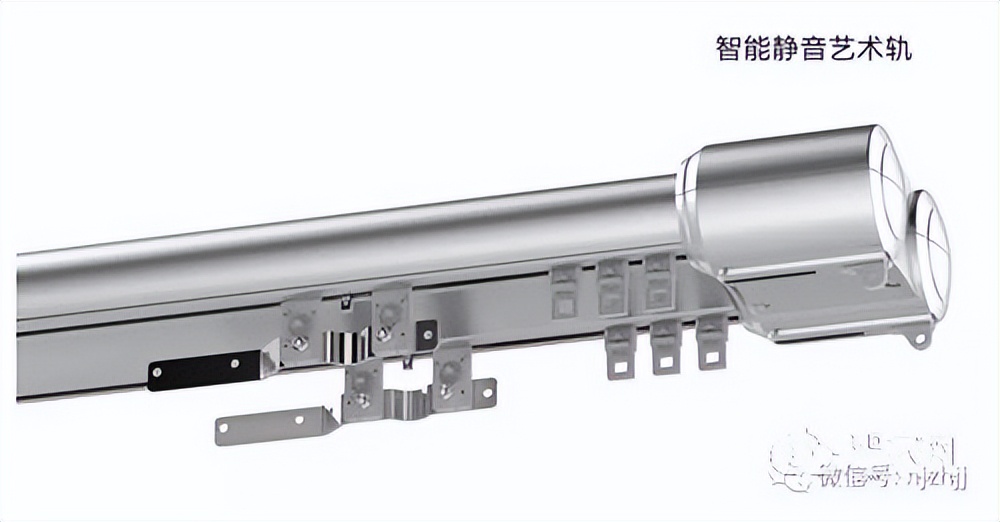 一体电动窗帘轨道智能全自动,电动窗帘四合一轨道