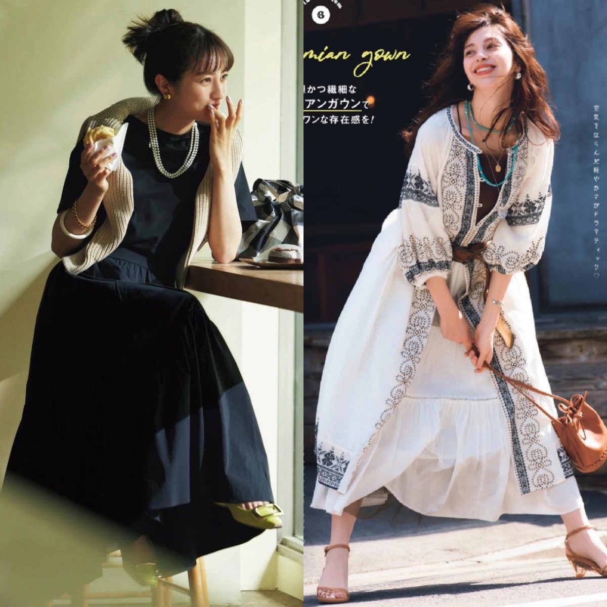 中年小香风搭赫本裙,赫本裙怎么搭配上衣不显老