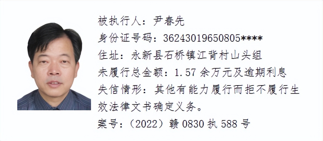 欠了几千元都不还，和他们打交道请小心！吉安这64人被曝光！