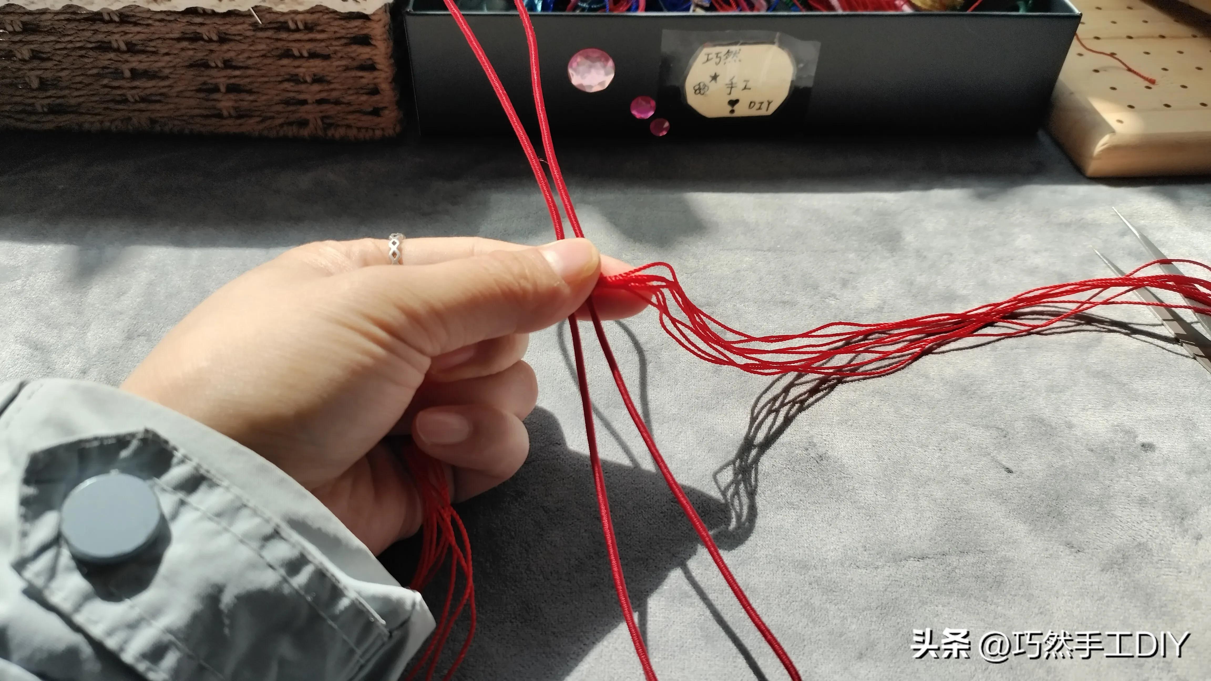 中国结吉祥结的编法教程,吉祥结和双线结编一起