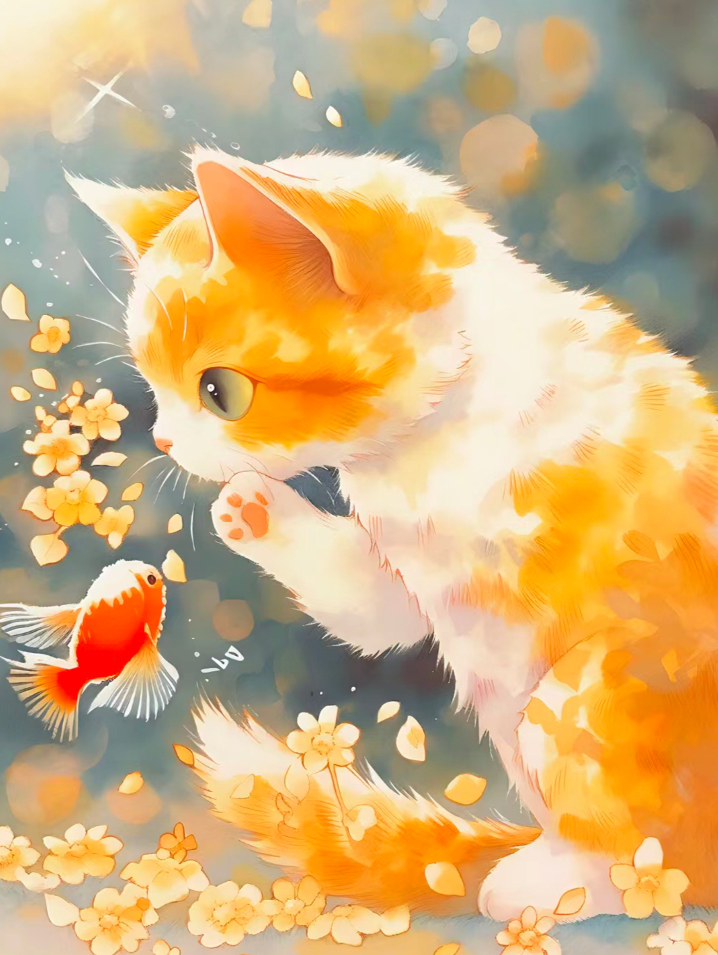 猫咪高清壁纸4k全屏60帧,萌萌哒粉色花篮里的猫咪图片壁纸