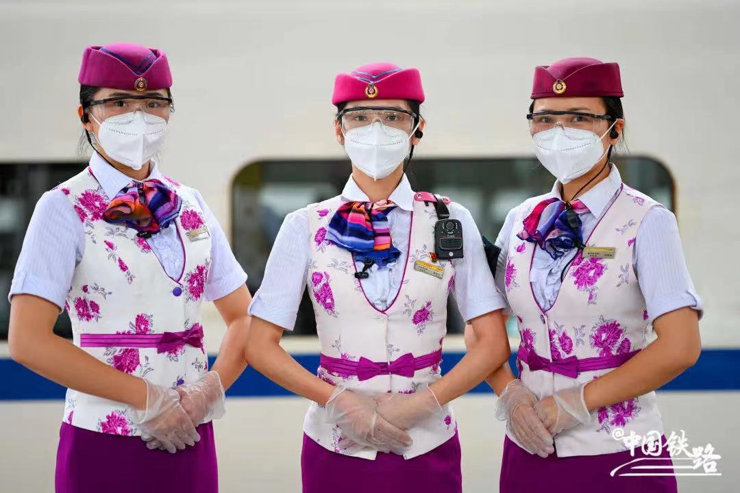 兰州铁路局高铁夏季制服,广州高铁乘务员制服
