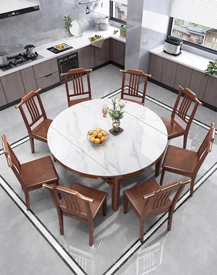 实木餐桌新中式桌旗,新中式实木大板餐桌