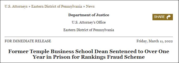 世界大学名声排名,顶尖大学的丑闻