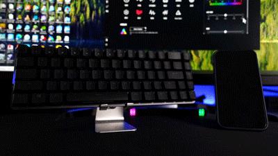 华硕rog夜魔机械键盘哪个轴好,rog魔导士键盘怎么按一下就有灯光