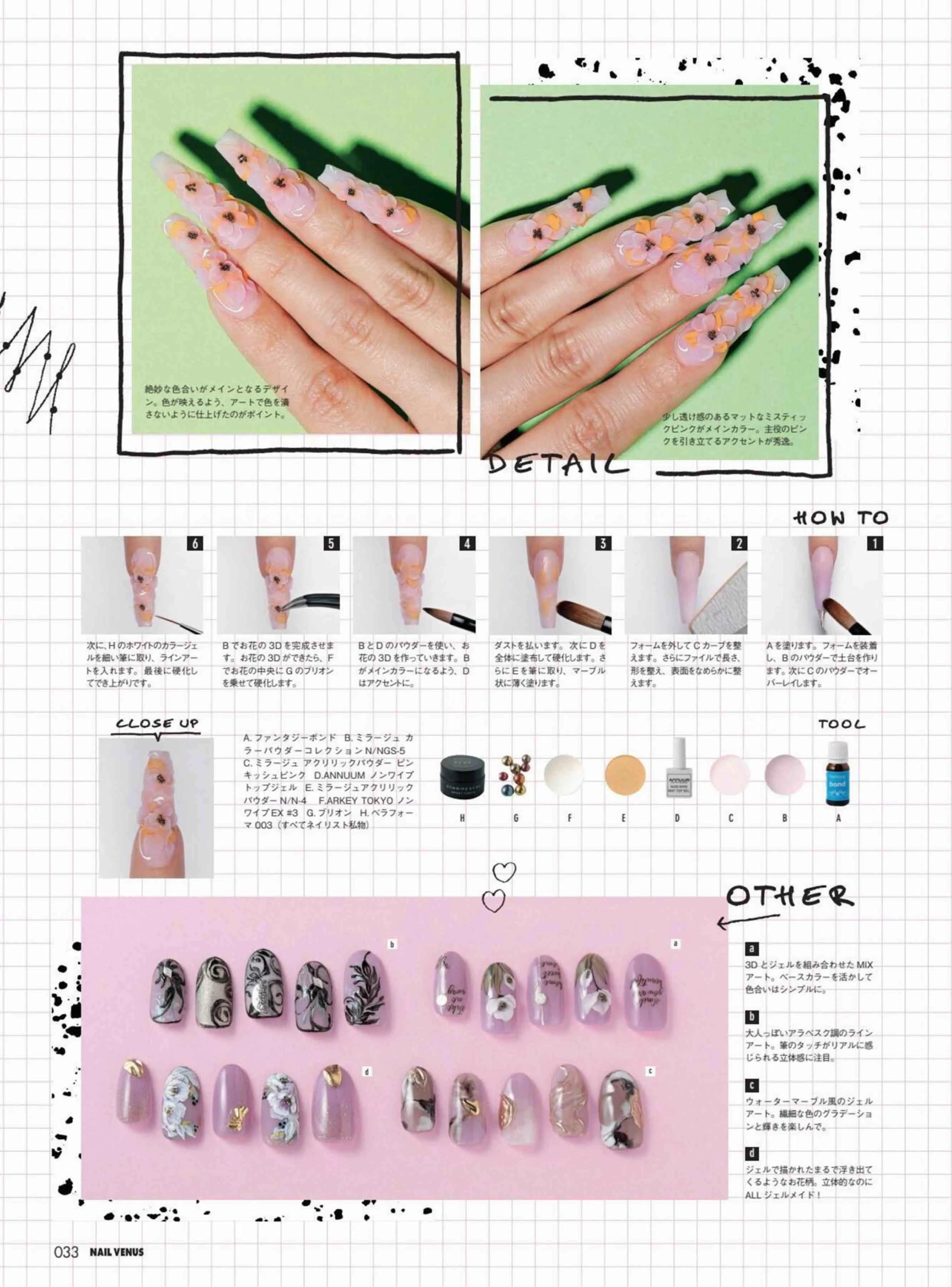 日本时尚杂志《NAILVENUS》2022春夏号