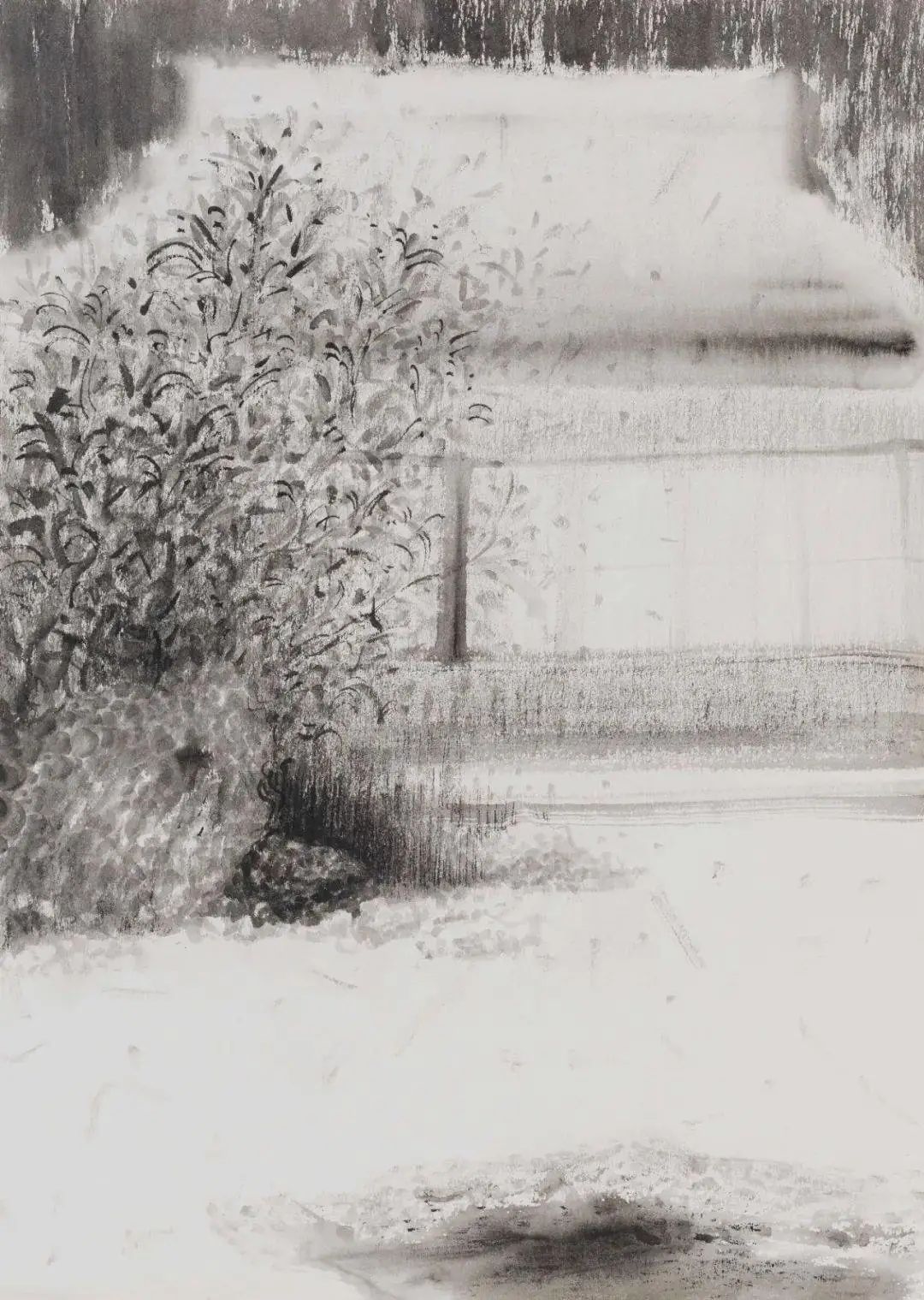 严谨细致的书法,水墨气韵生动的线描