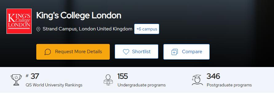 kcl预科申请条件,Kcl预科申请录取率