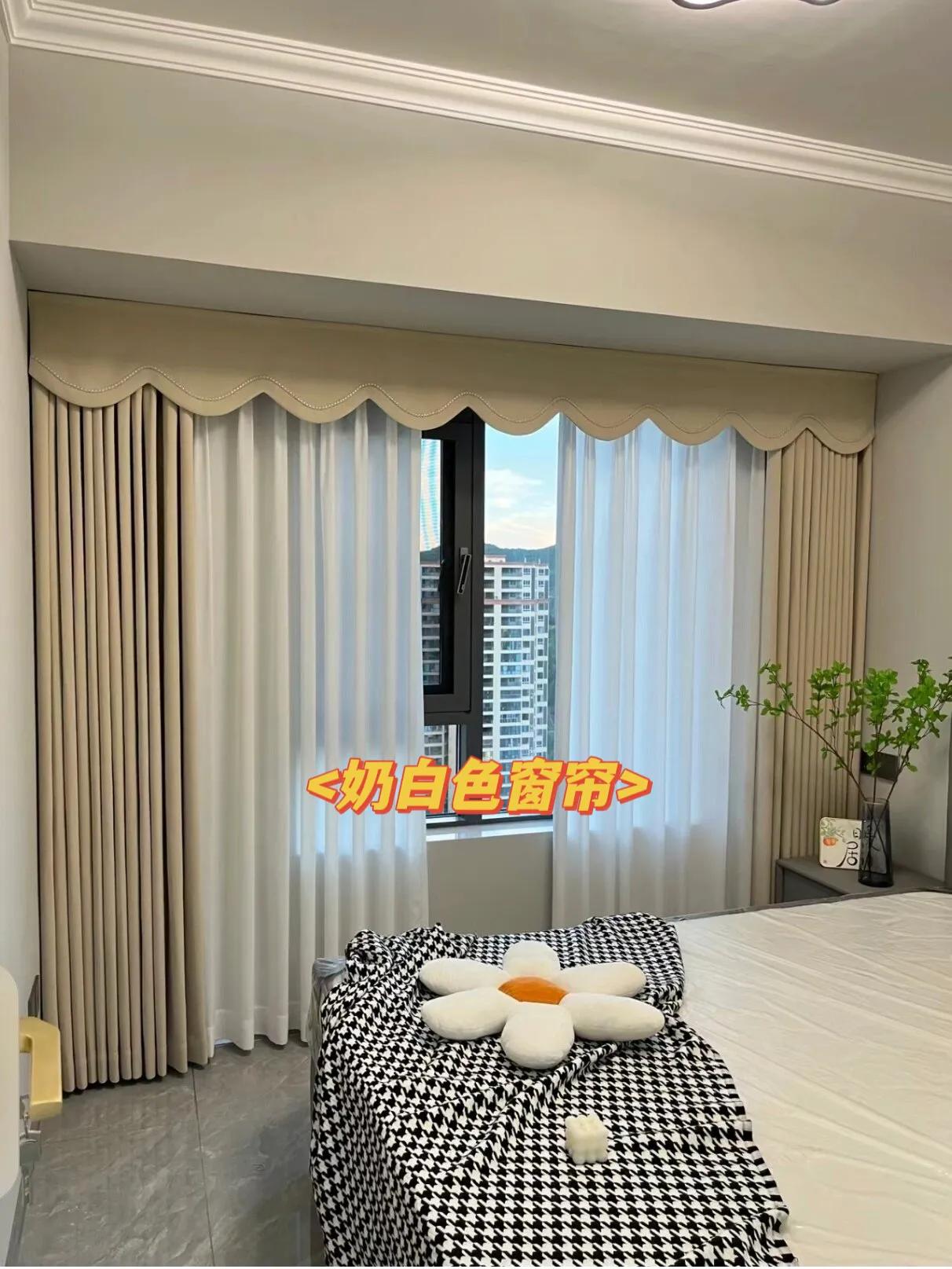 2021卧室窗帘效果图片欣赏,2020卧室窗帘布艺图大全