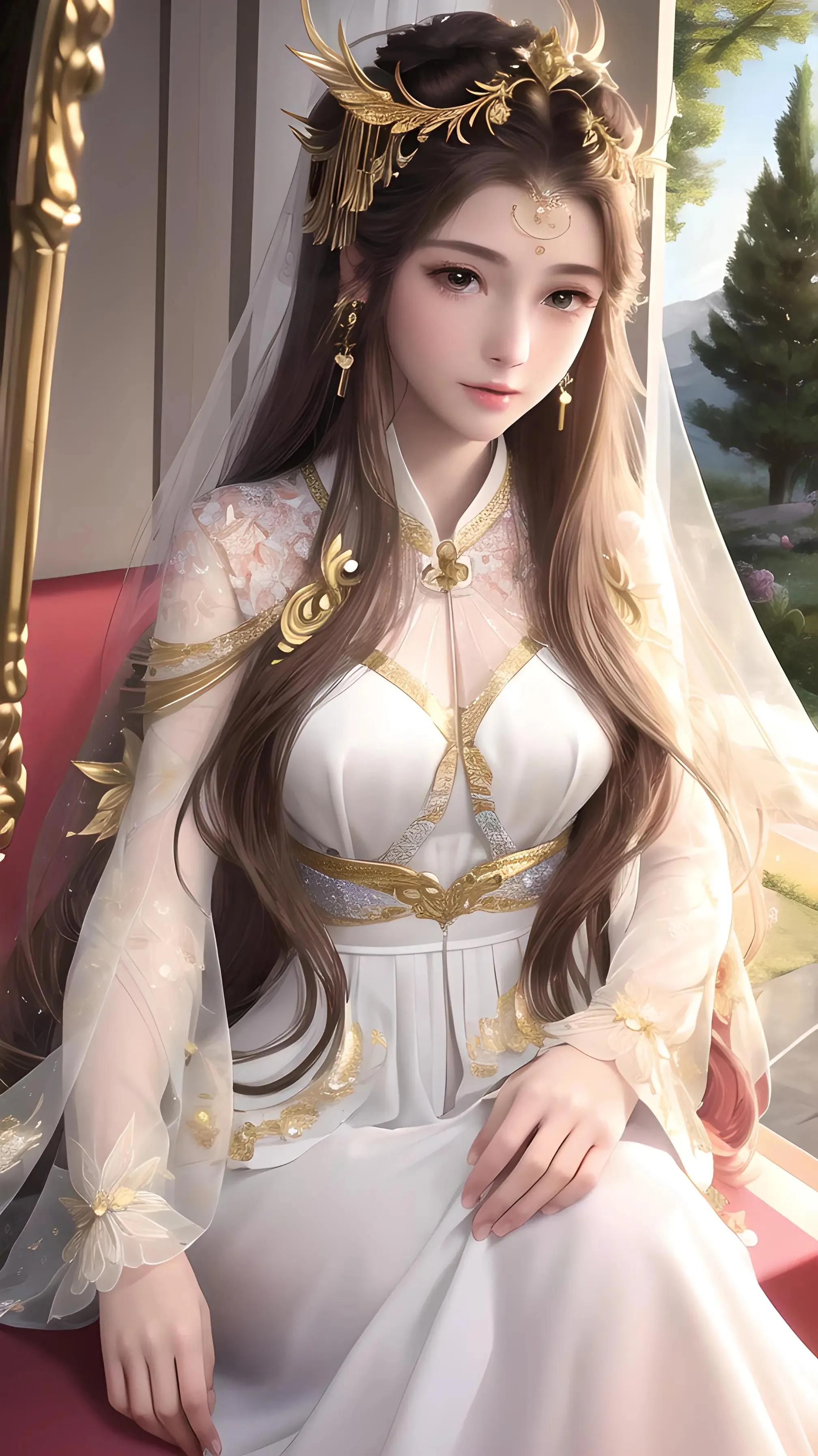 ChatGPT：AI国风美女壁纸