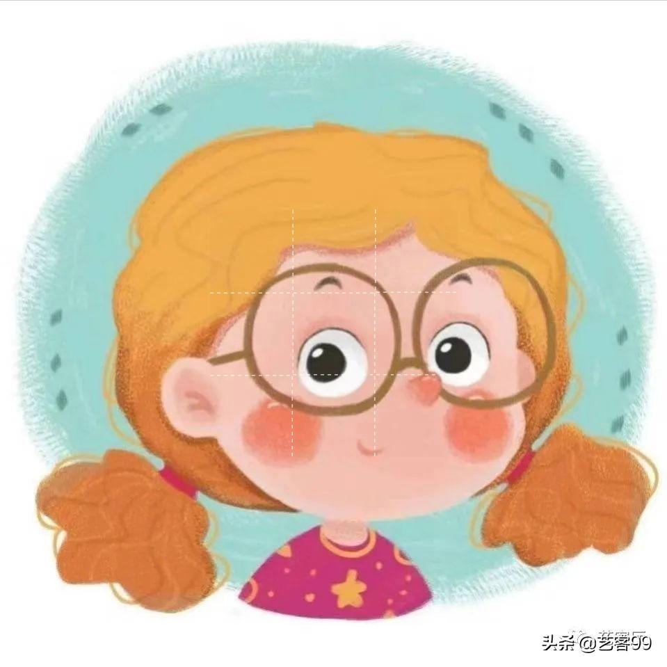 正月十五观花灯的绘画,正月十五月儿圆大红的灯笼