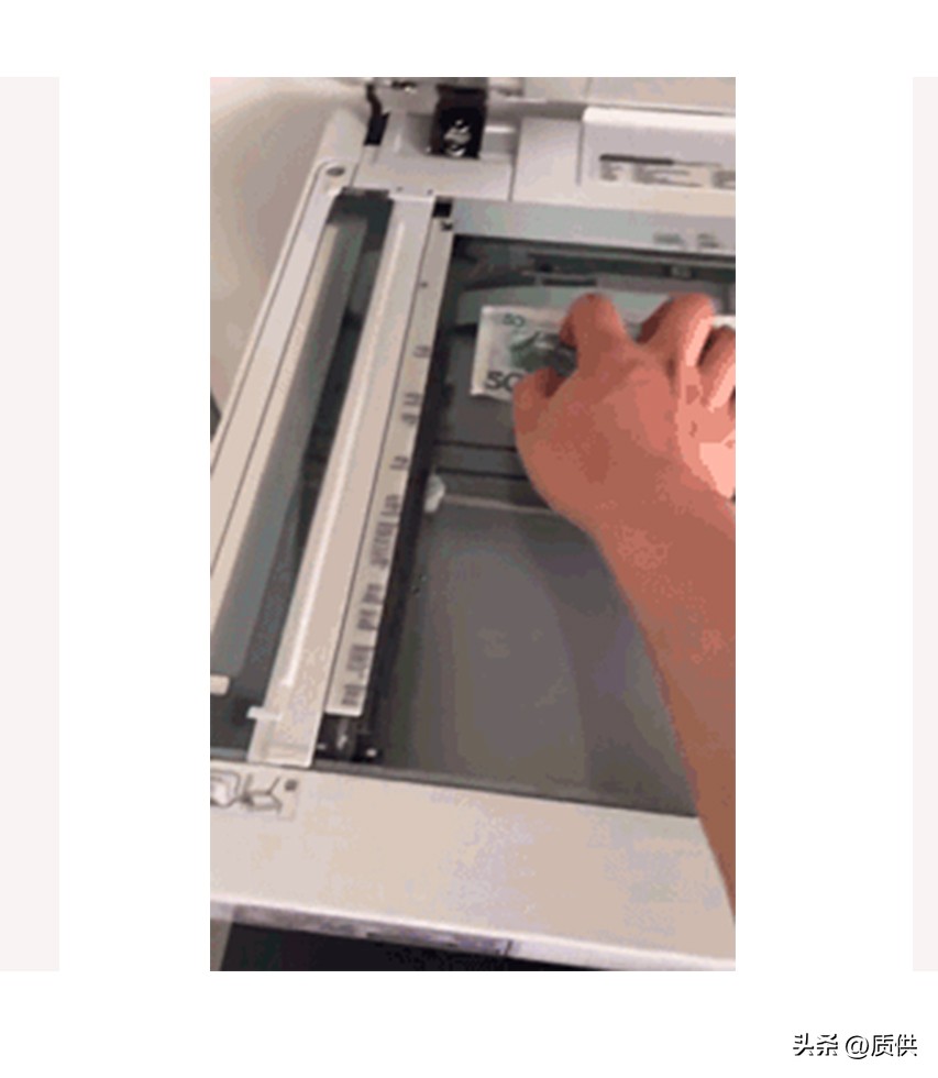 为什么复印钱会失真,把钱放进打印机