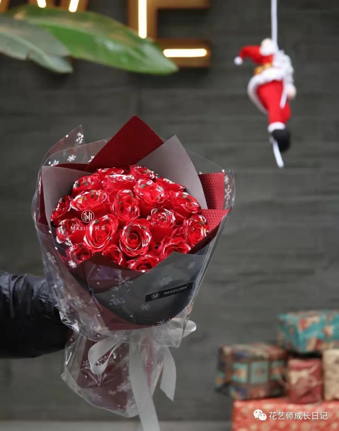 100朵玫瑰样式,圣诞限定玫瑰花