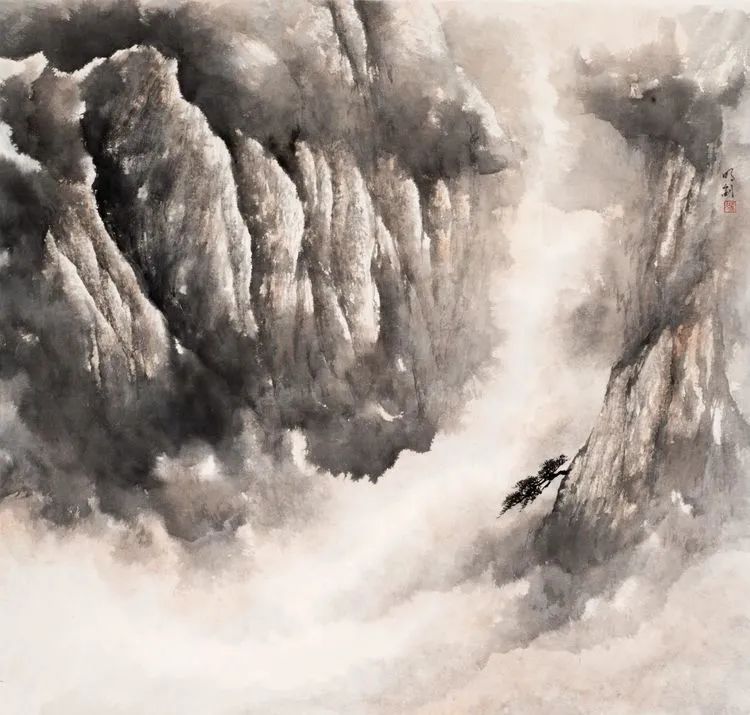 智水仁山行书书法,智水仁山书法